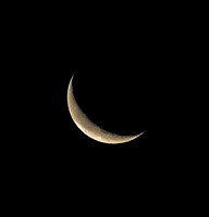 Crescent Moon, 22 December 2019, Mansfield,Tolland Co